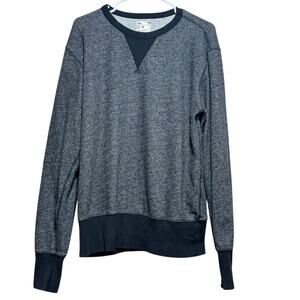 Gap Women's Gray Marled Crewneck Sweatshirt Long Cuffed Sleeves Size M
